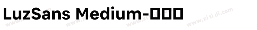 LuzSans Medium字体转换